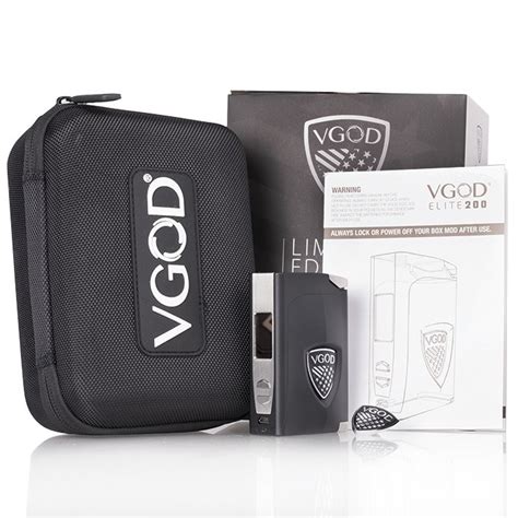 vgod elite 200w steel edition box mod|VGOD Elite 200W Steel Limited Edition (Black) .